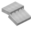 White Flat Roof Block icon