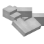 White Longer Flat Roof Block icon