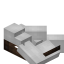 White Longer Flat Roof Slab (Framed) icon