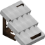 White Flat Roof (Framed) icon