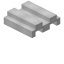 White High Roof Tile Block icon