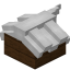 White Longer Top Roof Block (Dark Oak) icon