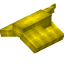 Yellow Longer Top Flat Roof Block icon