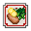 Chicken on Holiday Plate icon