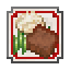 Meatloaf on Holiday Plate icon