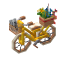 Cute Yellow Bicycle icon