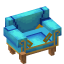Light Blue Armchair icon