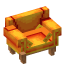 Orange Armchair icon