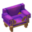 Purple Armchair icon