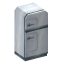 White Retro Fridge icon