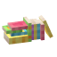 Row Of Small Pastel Books icon