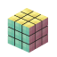 Pastel Rubik's Cube icon