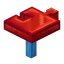 Red Puzzle Piece Table icon