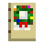 Birch Door with Multi Lit Wreath icon