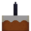 Cake with Black Candle icon