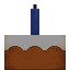 Cake with Blue Candle icon