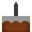 Cake with Gray Candle icon