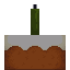 Cake with Green Candle icon