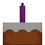 Cake with Magenta Candle icon