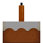 Cake with Orange Candle icon