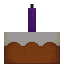 Cake with Purple Candle icon