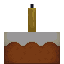 Cake with Yellow Candle icon