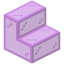 Magenta Stained Glass Stairs icon