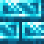 Aquamarine Crystal Bricks Wall icon