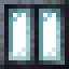 Black Two Pane Locometal Window icon