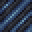 Blue on Black Hazard Stripes icon