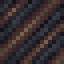 Brown on Black Hazard Stripes icon