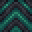 Cyan on Black Chevron icon