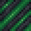Green on Black Hazard Stripes icon