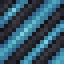 Light Blue on Black Hazard Stripes icon
