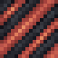 Orange on Black Hazard Stripes icon
