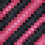 Pink on Black Hazard Stripes icon