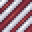 Red on White Hazard Stripes icon