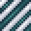Sea Green on White Hazard Stripes icon