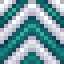 Turquoise on White Chevron icon