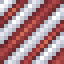Vermilion on White Hazard Stripes icon