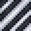 White on Black Hazard Stripes icon