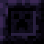 Chiseled Obsidian Creeper Face Slab icon