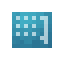 Cyan Pattern Grid icon
