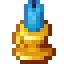 Gold Light Blue Candle Holder icon