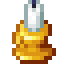 Gold White Candle Holder icon